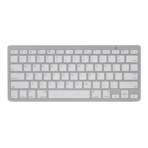 Weisse Bluetooth-Tastatur drahtlose QWERTZ-Tastatur