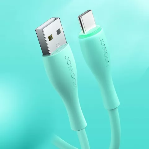 Joyroom Kabel USB-A auf USB-C Ladeger&auml;t Ladekabel QC - Mintgr&uuml;n