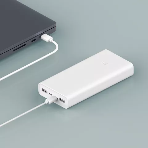 Xiaomi Powerbank 20000mAh Schnellladeger&auml;t 18W Schnellladefunktion QC USB-C Micro-USB USB-A - Weiss