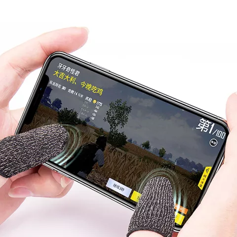 Game Finger Grip rutschfestes atmungsaktives Gewebe f&uuml;r Touchscreen-Spiele - 2 St&uuml;ck
