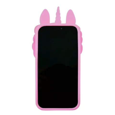 Unicorn Pop Fidget Bubble Silikon Einhorn H&uuml;lle f&uuml;r iPhone X und iPhone XS - Pink