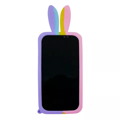 Bunny Pop Fidget Bubble Silikonh&uuml;lle f&uuml;r iPhone X und iPhone XS - Pink, Gelb, Blau und Lila