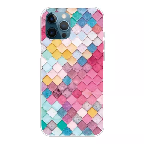 Mermaid Scales TPU Scales H&uuml;lle f&uuml;r iPhone 13 Pro Max - Bunt