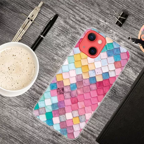 Meerjungfrauenschuppen TPU-Schuppenh&uuml;lle Kompatibel mit iPhone 13 mini - bunt