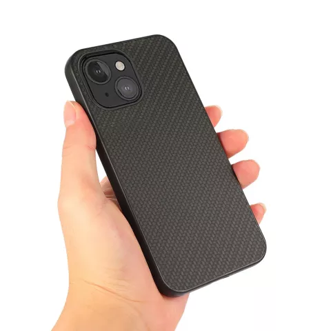 Carbon TPU Carbon Fiber Case f&uuml;r iPhone 13 mini - Schwarz