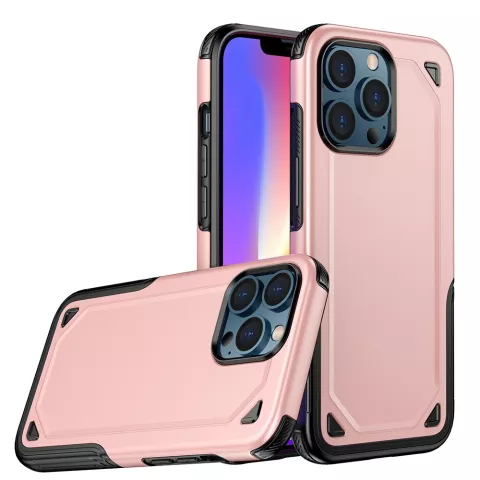 Pro Armor TPU mit Tough Case f&uuml;r iPhone 13 Pro - Ros&eacute;gold