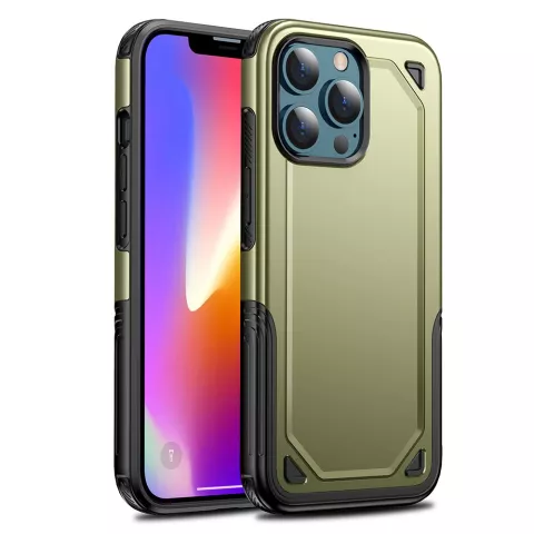 Pro Armor TPU mit robuster H&uuml;lle f&uuml;r iPhone 13 Pro - gr&uuml;n