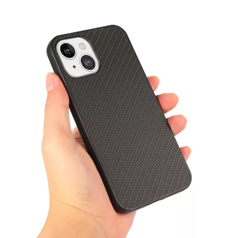 Carbon-TPU-Kohlefaser-H&uuml;lle f&uuml;r iPhone 13 - Schwarz