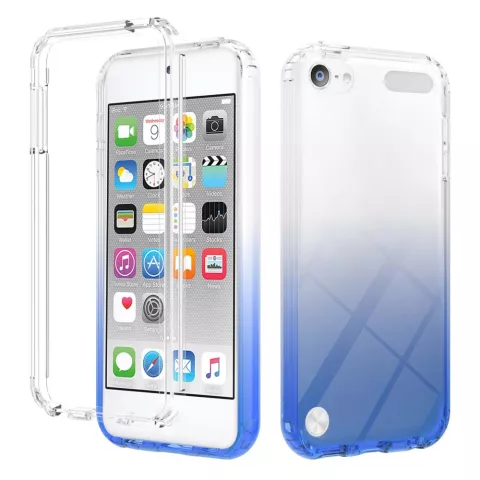 TPU-H&uuml;lle f&uuml;r iPod Touch 5, 6 und 7 - klar und blau