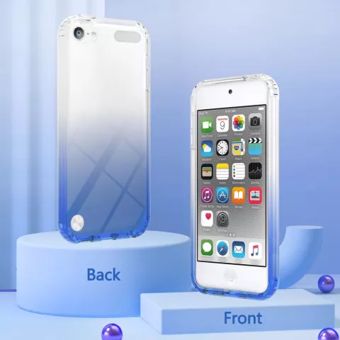TPU-H&uuml;lle f&uuml;r iPod Touch 5, 6 und 7 - klar und blau