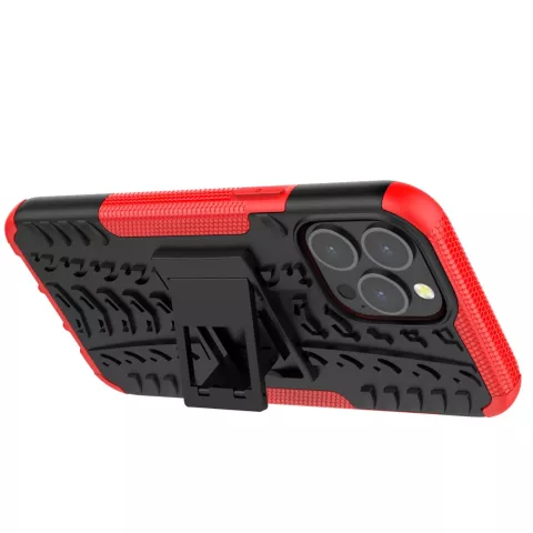Stossfestes TPU mit robuster H&uuml;lle f&uuml;r iPhone 13 Pro Max - rot und schwarz
