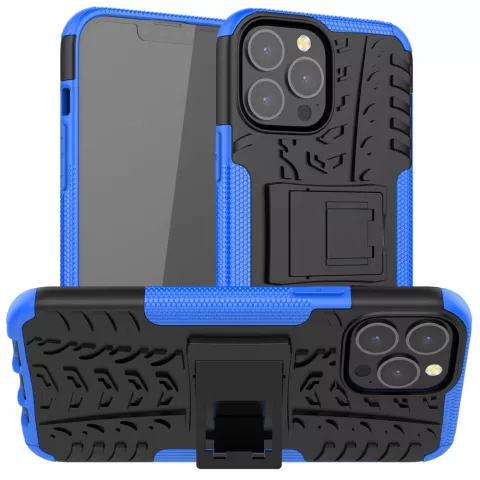 Stossfestes TPU mit stabiler H&uuml;lle f&uuml;r iPhone 13 Pro Max - blau und schwarz