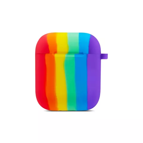 Rainbow Pride Silikon Rainbow H&uuml;lle f&uuml;r AirPods 1 und 2 - pastell