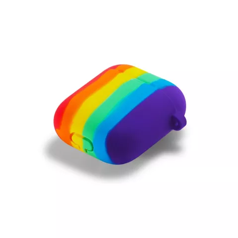 Rainbow Pride Silikon Rainbow H&uuml;lle f&uuml;r AirPods 1 und 2 - pastell