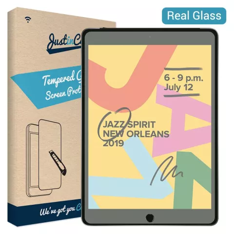 Just in Case Glas Displayschutzfolie f&uuml;r iPad 10.2 (2019 2020 2021) - transparent