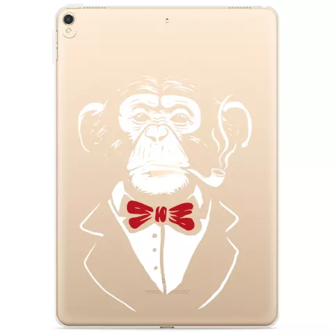 Just in Case Slim TPU ein Affe mit Schleife Cover f&uuml;r iPad 10.2 (2019 2020 2021) - transparent