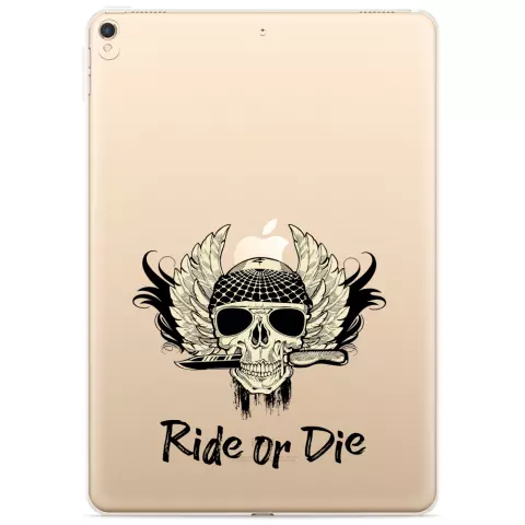 Just in Case Slim TPU Ride or Die&#039; Cover f&uuml;r iPad 10.2 (2019 2020 2021) - transparent