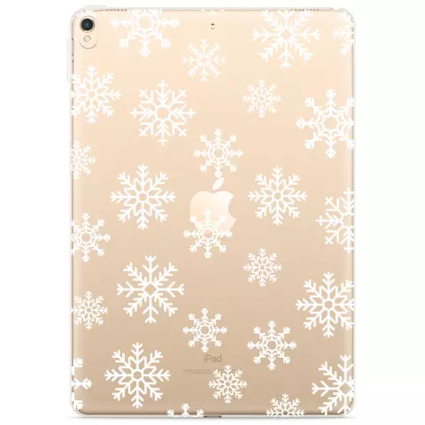 Just in Case Slim TPU Ice Crystal Winter Cover f&uuml;r iPad 10.2 (2019 2020 2021) - Transparent