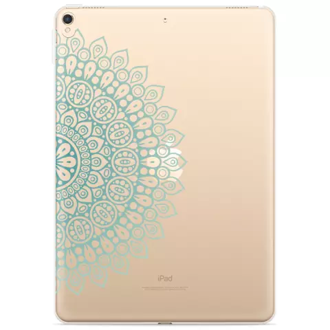 Just in Case Slim TPU und Mandala Cover f&uuml;r iPad 10.2 (2019 2020 2021) - transparent