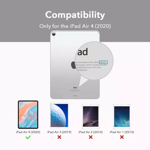 ESR Yippee Color Kunstlederh&uuml;lle f&uuml;r iPad Air 4 10.9 2020 &amp; iPad Air 5 2022 - Silber