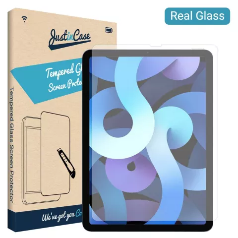 Just in Case Glas Displayschutzfolie f&uuml;r iPad Air 4 10.9 2020 &amp; iPad Air 5 2022 - transparent