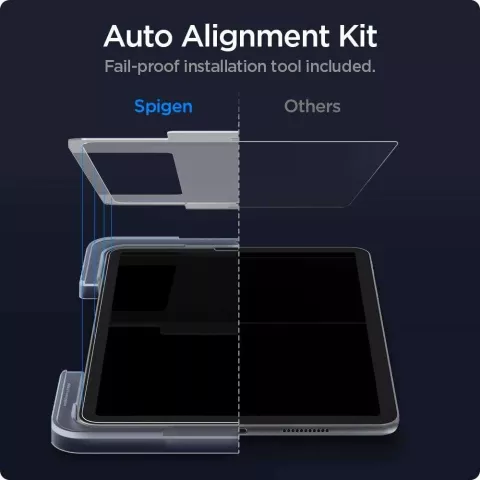 Spigen Glass + Frame Displayschutzfolie Kompatibel mit iPad Air 4 10.9 2020 &amp; iPad Air 5 2022 &amp; iPad Pro 11 2018 2020 2021
