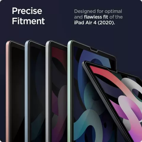 Spigen Glass + Frame Displayschutzfolie Kompatibel mit iPad Air 4 10.9 2020 &amp; iPad Air 5 2022 &amp; iPad Pro 11 2018 2020 2021