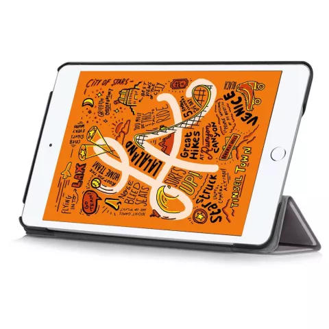 Just in Case Smart Tri-Fold Kunstlederh&uuml;lle f&uuml;r iPad mini 4 und 5 - Grau