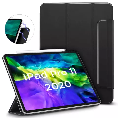 ESR Yippee Color Kunstlederh&uuml;lle f&uuml;r iPad Pro 11 (2018 2020 2021 2022) - Schwarz