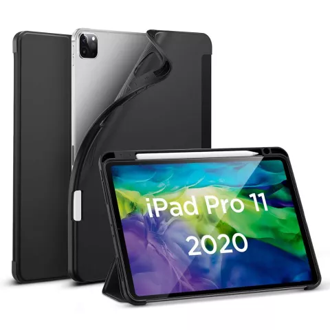 ESR Rebound Flexible TPU- und Kunstlederh&uuml;lle f&uuml;r iPad Pro 11 (2018 2020 2021 2022) - Schwarz
