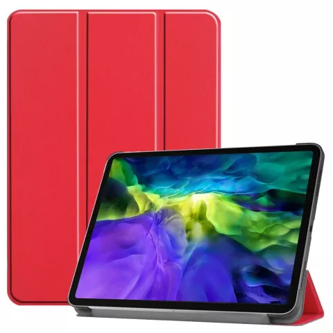 Just in Case Smart Tri-Fold Kunstlederh&uuml;lle iPad Pro 11 (2018 2020 2021 2022) - Rot