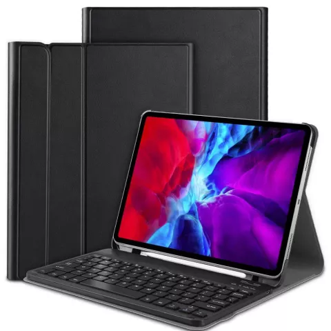 Just in Case Slimline Bluetooth Tastatur Kunstlederh&uuml;lle f&uuml;r iPad Pro 11 (2018 2020 2021 2022) - Schwarz