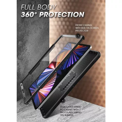 Supcase Unicorn Beetle H&uuml;lle f&uuml;r iPad Pro 11 (2018 2020 2021 2022) - Schwarz