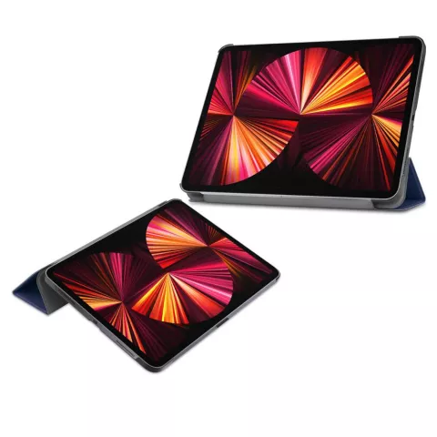 Just in Case Smart Tri-Fold Kunstleder Cover Kompatibel mit iPad Pro 11 (2018 2020 2021 2022) - Blau
