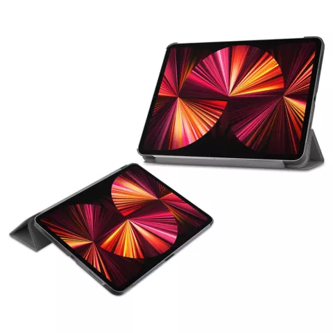 Just in Case Smart Tri-Fold Kunstleder Cover Kompatibel mit iPad Pro 11 (2018 2020 2021 2022) - Grau