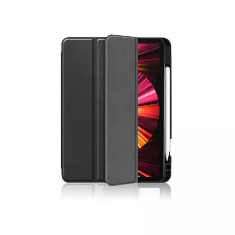 Just in Case Smart Tri-Fold Kunstlederh&uuml;lle Kompatibel mit iPad Pro 11 (2018 2020 2021 2022) - Schwarz