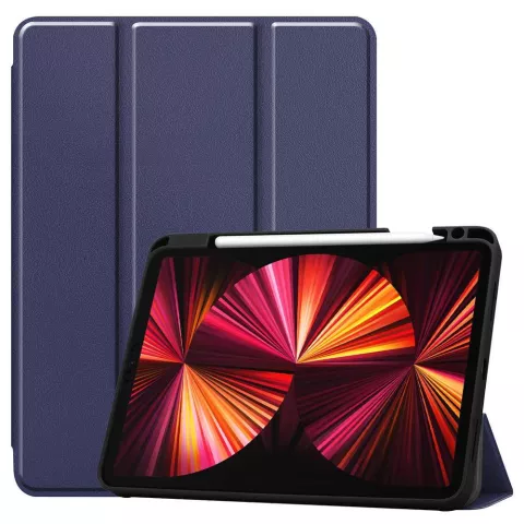 Just in Case Smart Tri-Fold Kunstlederh&uuml;lle f&uuml;r iPad Pro 11 (2018 2020 2021 2022) - Blau