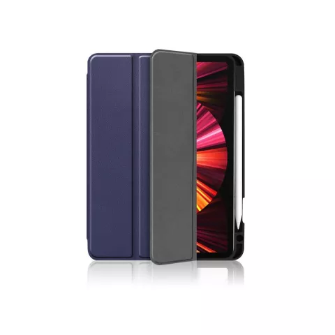 Just in Case Smart Tri-Fold Kunstlederh&uuml;lle Kompatibel mit iPad Pro 11 (2018 2020 2021 2022) - Blau