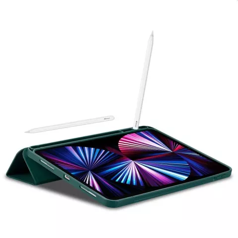 Spigen Urban Fit Kunstlederh&uuml;lle Kompatibel mit iPad Pro 11 (2018 2020 2021 2022) - Gr&uuml;n