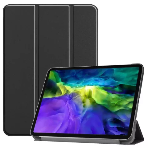 Just in Case Smart Tri-Fold Kunstlederh&uuml;lle f&uuml;r iPad Pro 12.9 (2018 2020) - Schwarz