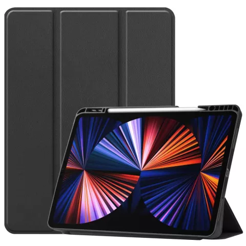 Just in Case Smart Tri-Fold H&uuml;lle f&uuml;r iPad Pro 12.9 (2021 2022) - Schwarz