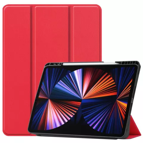 Just in Case Smart Tri-Fold H&uuml;lle f&uuml;r iPad Pro 12.9 (2021 2022) - Rot