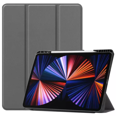 Just in Case Smart Tri-Fold H&uuml;lle f&uuml;r iPad Pro 12.9 (2021 2022) - Grau
