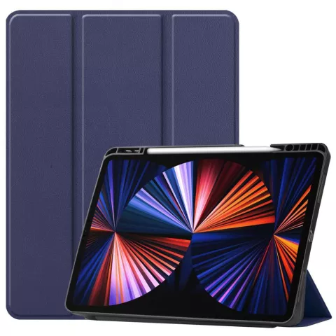 Just in Case Smart Tri-Fold H&uuml;lle f&uuml;r iPad Pro 12.9 (2021 2022) - Blau