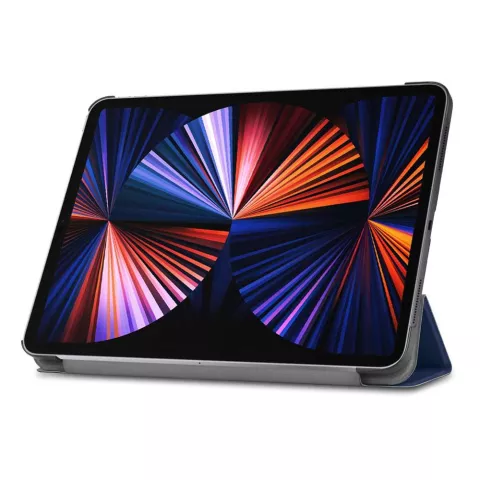 Just in Case Smart Tri-Fold Kunstlederh&uuml;lle Kompatibel mit iPad Pro 12.9 (2021 2022) - Blau
