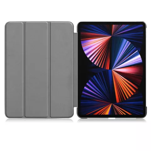 Just in Case Smart Tri-Fold Kunstlederh&uuml;lle f&uuml;r iPad Pro 12.9 (2021 2022) - Grau