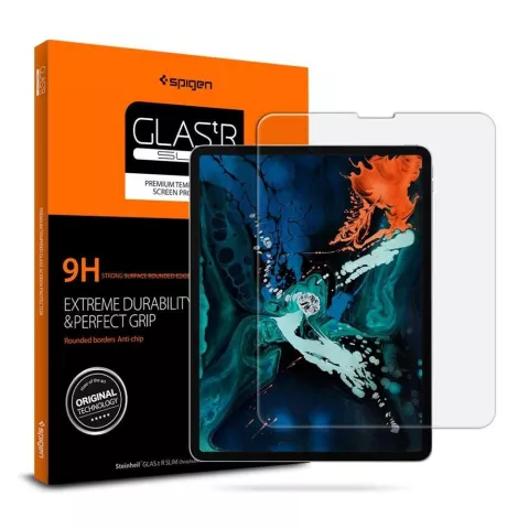 Spigen Glas tR Slim Displayschutzfolie f&uuml;r iPad Pro 12.9 (2018 2020 2021 2022) - Transparent