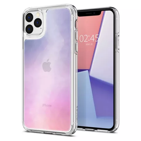 Spigen Hybrid Quartz TPU Air Cushion H&uuml;lle f&uuml;r iPhone 11 Pro - Transparent Lila