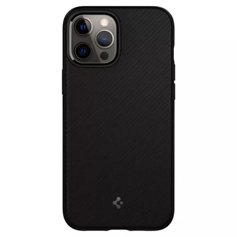 Spigen Armor Magnetic Ring TPU mit Air Cushion H&uuml;lle Kompatibel mit iPhone 12 und iPhone 12 Pro - Schwarz