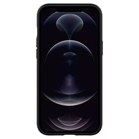 Spigen Armor Magnetic Ring TPU mit Air Cushion H&uuml;lle Kompatibel mit iPhone 12 und iPhone 12 Pro - Schwarz